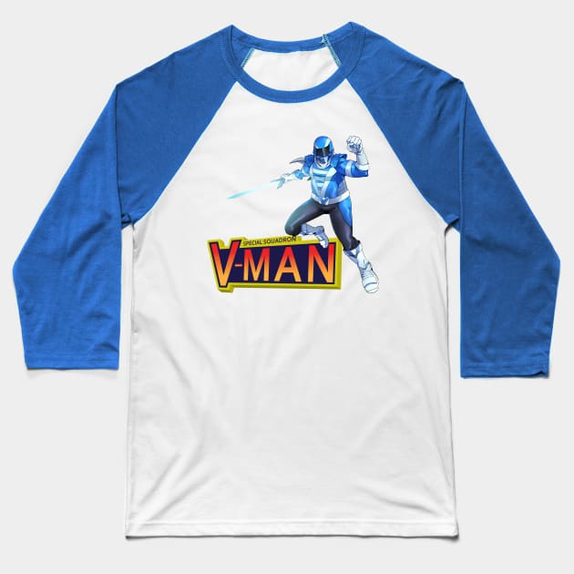 Chonker V-Blue ! Baseball T-Shirt by Special Squadron V-Man